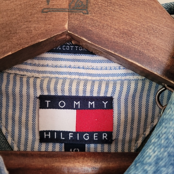 SOLD Vintage 90s Tommy Hilfiger denim dress - Picture 2 of 4